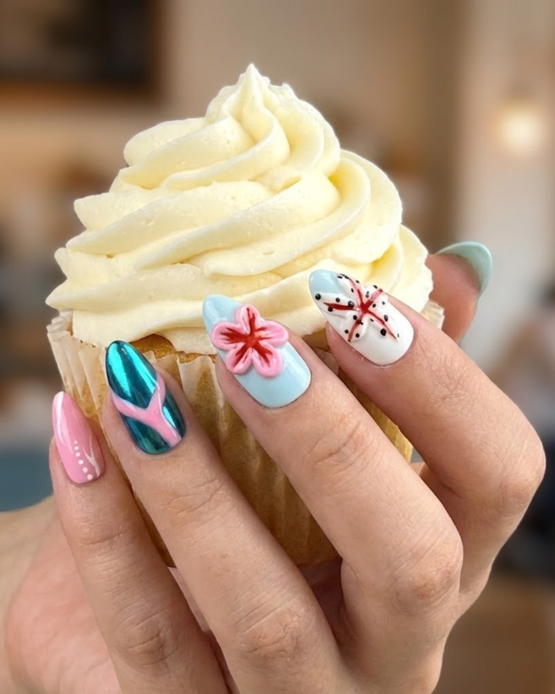 Le Clou Coral Breeze • Cherry Blossom Shore Almond Set