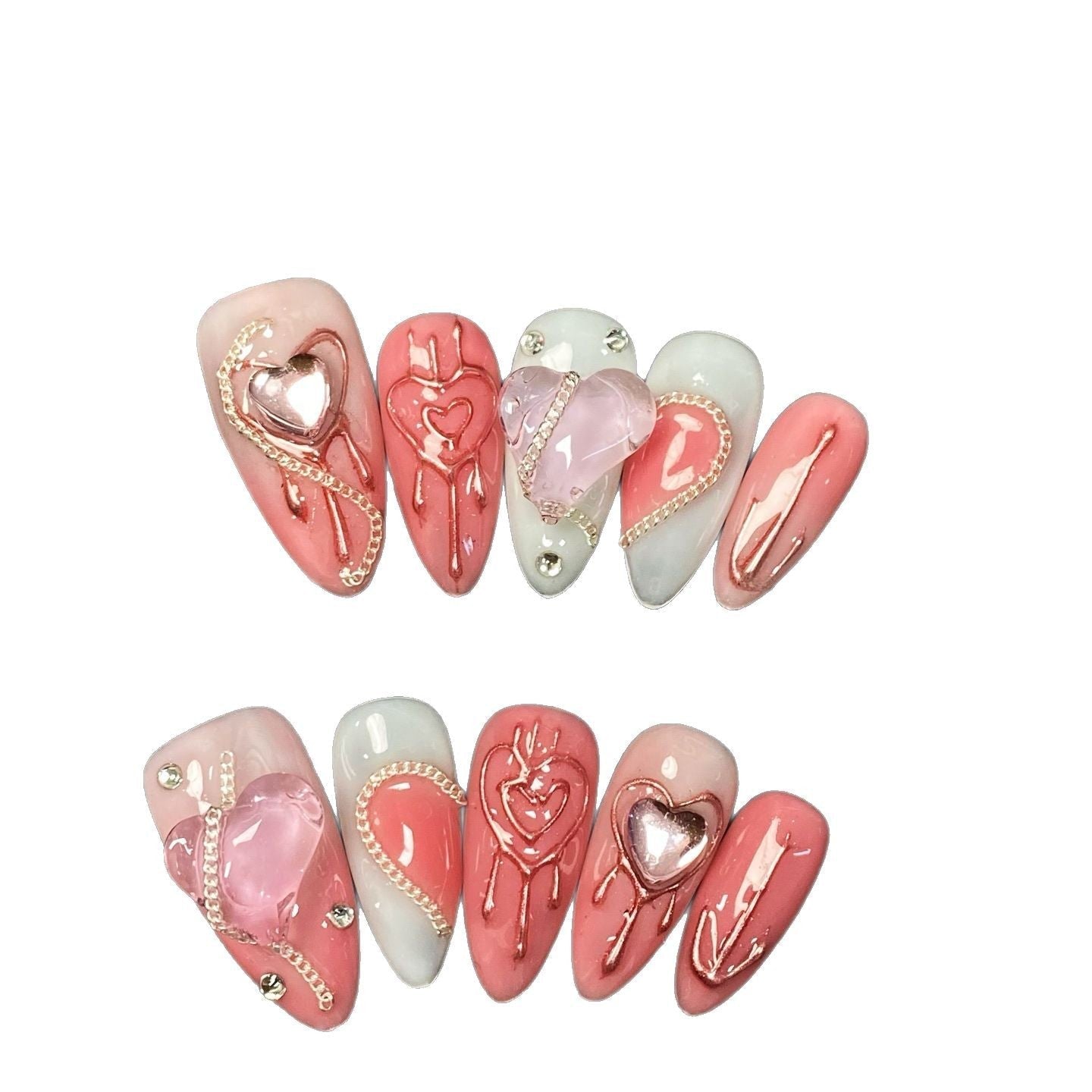 Heart Lock Bubble Love Nails - Le Clou