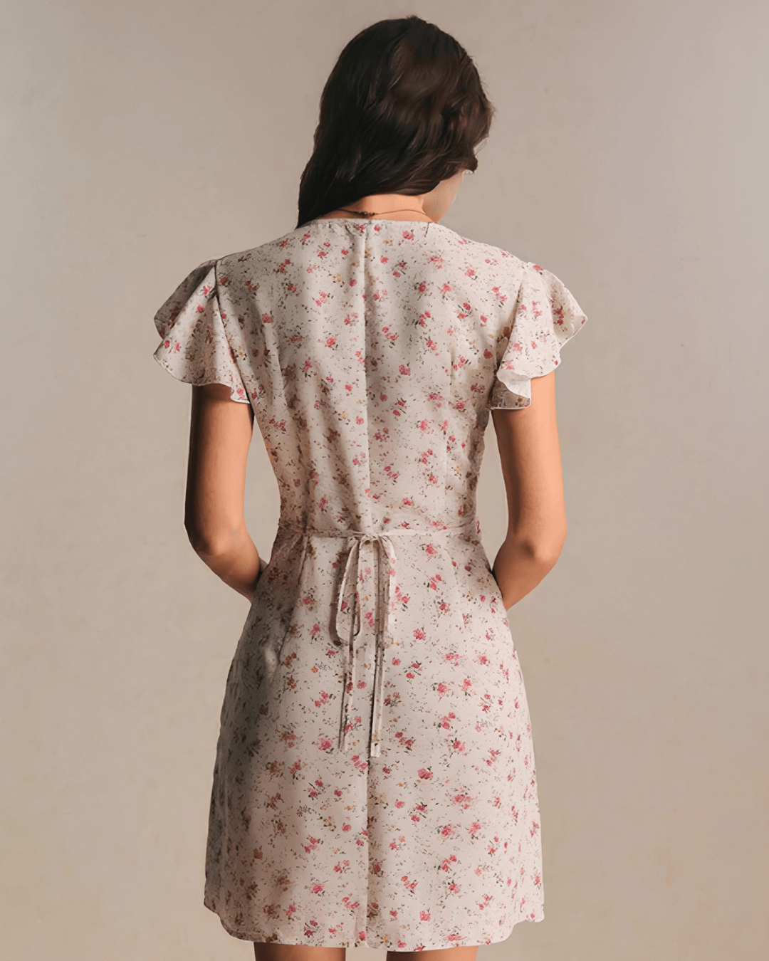 Women’s Romantic Floral Lace Midi Dress - Lace Drop